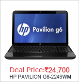 HP PAVILION G6-2249WM AMD A6-4400M 2.7GHZ/4GB/750GB/15.6INCH/GRAPHICS RADEON 7520G/WINDOWS8/HP BAGPACK/FREE USB SPEAKERS