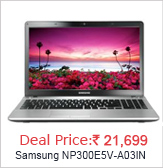 Samsung NP300E5V-A03IN Laptop (2nd Gen PDC/ 2GB/ 500GB/ DOS) (Sleek Silver)