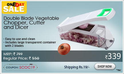 Double Blade Vegetable Chopper, Cutter and Dicer