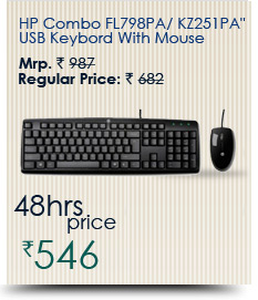 HP Combo FL798PA/ KZ251PA'' USB Keybord With Mouse