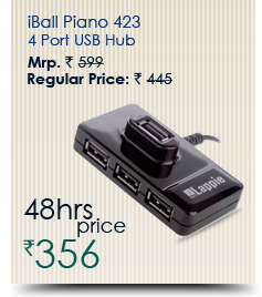 iBall Piano 423 - 4 Port USB Hub