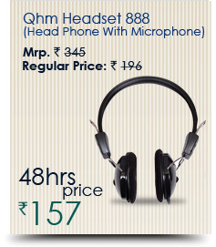 Qhm Headset 888 (Head Phone With Microphone)