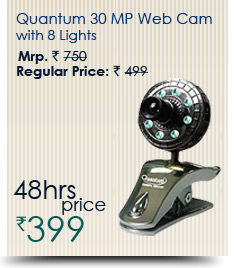 Quantum 30 MP Web Cam with 8 Lights