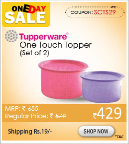 Tupperware One Touch Topper - Set of 2 (950 ml & 1.4 litre)