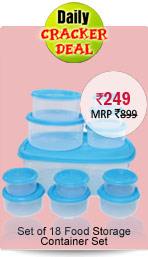 Set of 18 Food  Storage Container Set Rs. 249
