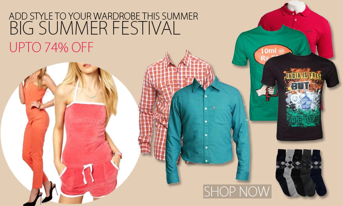 Big Summer Festival Upto 74% off