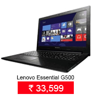 Lenovo Essential
G500(59-382995) Laptop(3rd Gen Core i3/4GB/500GB/Win8/2GB Graph