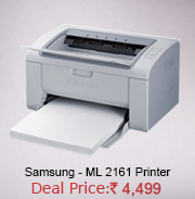 Samsung - ML 2161
Single Function Laser Printer