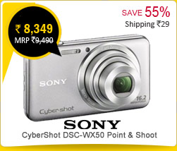 Sony CyberShot DSC-WX50 Point & Shoot (Silver) Rs. 8,349