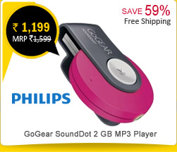 Philips GoGear SoundDot 2 GB MP3 Player (SA4DOT02PN/97) Rs. 1,199