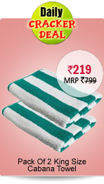 Pack Of 2 King Size Cabana Towel Rs. 219