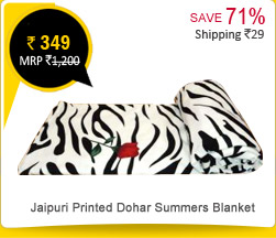 Jaipuri Printed Dohar Summers Blanket Rs. 349