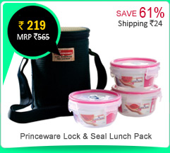 Princeware Lock & Seal Lunch Pack Rs. 219