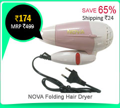 NOVA Folding Hair Dryer professional - 850W just Rs. 174