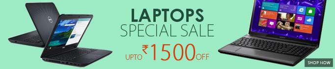 Laptop Sale Upto Rs. 1,500 off