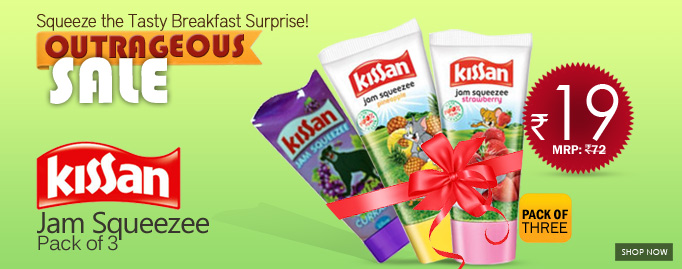 Kissan Jam Squeezee (Pack Of 3) Rs. 19