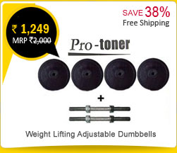 Protoner Weight  Lifting Adjustable Dumbbells Rs. 1,249