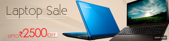 Laptop sale Upto Rs.2500 Off