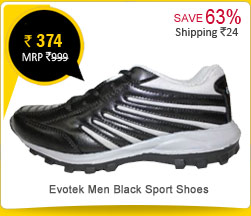 Evotek Men Black Sport Shoes EVTK911 Rs. 374