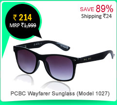 PCBC Wayfarer Sunglass (Model 1027) Rs. 214