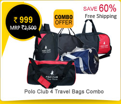 Polo Club 4 Travel Bags Combo Rs. 999