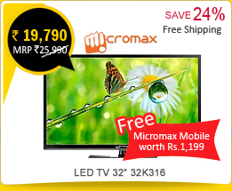 Micromax LED Television 32inch 32K316 Rs. 19,790