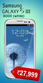 Samsung Galaxy SIII i9300 (white) Rs. 27,999