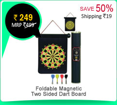 Foldable Magnetic Two Sided Dart Board