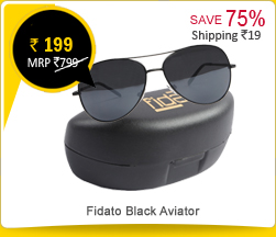 Fidato Black Aviator Rs. 199 only