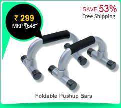 Foldable Pushup Bars Rs. 299/-