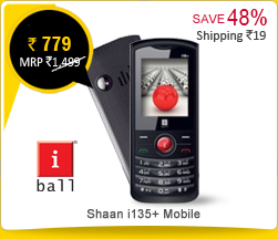 iBall Shaan i135+ Mobile Rs. 779/-