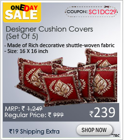 Designer Cushion Cover (Set Of 5)