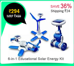 6-in-1 Educational Solar Energy Kit (Series 2) Rs. 294