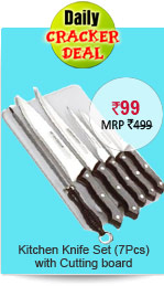 Kitchen Knife Set (7Pcs) with Cutting board Rs. 99