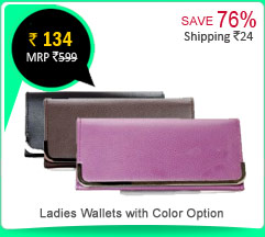 Ladies Wallets with Color  Option Rs. 134