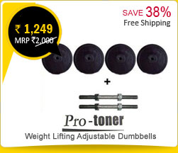 Protoner Weight Lifting Adjustable Dumbbells