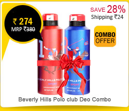 Beverly Hills Polo club (BHPC) Combo Of Sport Deodorants 1,9,8 & 2 Rs.  274