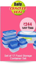 Set of 17 Food Storage Container Set Rs. 244