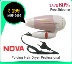 NOVA Folding Hair Dryer Professional - 850W Rs. 199