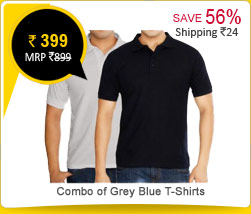 Combo of Grey Blue JONNIE FRESH T-shirt Rs. 399