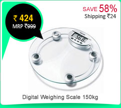 Digital Weighing Scale 150kg- 8mm Glass Rs. 424