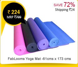 FabLooms Yoga Mat -61cms x 173 cms Rs. 224