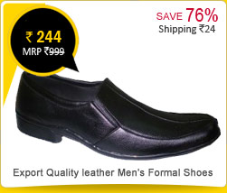 Export Quality leather Men's Formal Shoes Rs. 244