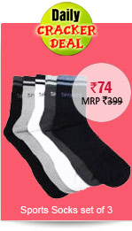 Sports Socks set of 3 Rs. 73