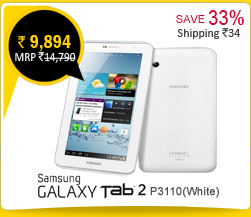 Samsung Galaxy Tab 2 P3110( white) Rs. 9,964