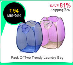 Pack Of Two Trendy Laundry Bag Rs. 94