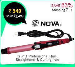 Nova 2 in 1 Professional Hair Straightener & Curling Iron.