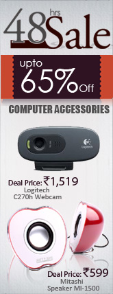 48hrs sale on computer accessories  upto 65% off