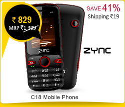 Zync C18 Mobile Phone Rs. 829/-