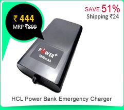 HCL Power Bank Emergency Charger - 1800mAh Rs. 444